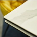 Стол обеденный SIGNAL WESTIN III Ceramic 160 белый/черный матовый 160-240/90